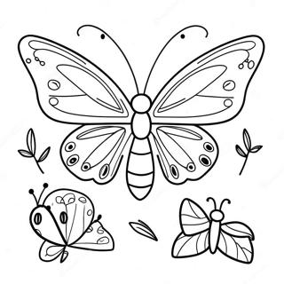 Цикл Життя Метелика Розмальовки