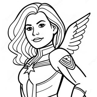 Rozmalovka Kapitana Marvel Z Gusem 102530 40767