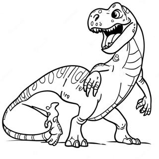 Rozmalovka Indioraptora Proti T Reksa 102608-40825