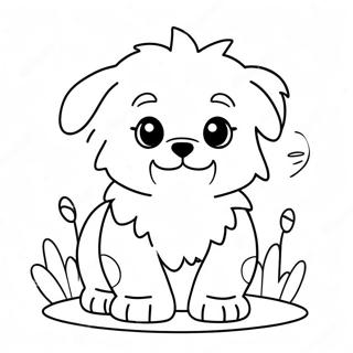 Charivne Pukhnaste Shchenia Rozmalovka 102862-41019