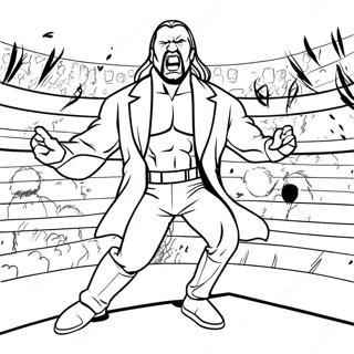 Rozmalovka Tripl H V Ringu Z Ekshenom 104357 42191