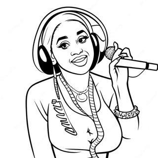 Kardi Bi Z Mikrofonom Rozmalovka 105849-43361