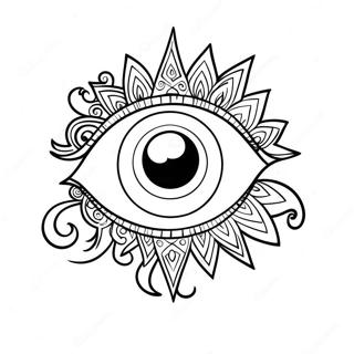 Fantaziine Oko Z Zirkami Dlia Rozmalovki 108051-45084