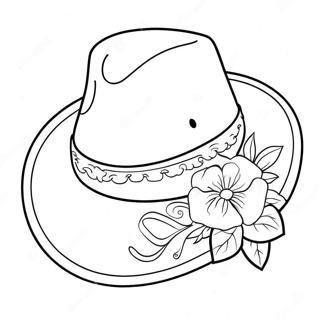 Rozmalovka Milikh Kovboiskikh Kapeliukhiv Z Kvitami 109058-45862