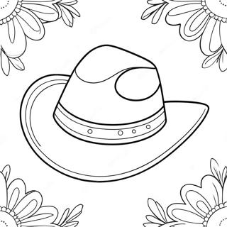 Rozmalovka Milikh Kovboiskikh Kapeliukhiv Z Kvitami 109058-45863