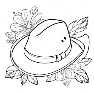 Rozmalovka Milikh Kovboiskikh Kapeliukhiv Z Kvitami 109058-45925