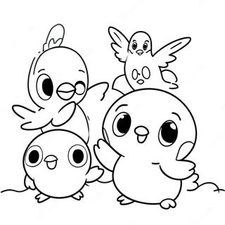 Shchasliva Rozmalovka Piplupa Shcho Graie Z Druziami 109930 46602