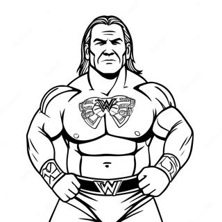 Розмальовка Реслера Wwe В Дії Розмальовки
