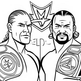 Розмальовка Чемпіонського Матчу Wwe Розмальовки