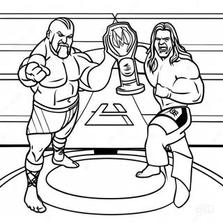 Розмальовка Чемпіонського Матчу Wwe Розмальовки