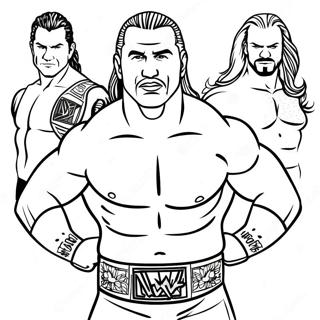 Розмальовка Легенд Wwe Розмальовки