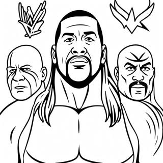 Розмальовка Легенд Wwe Розмальовки