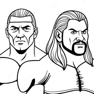 Розмальовка Легенд Wwe Розмальовки
