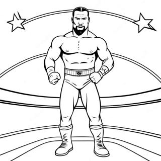 Розмальовка Входу Суперзірки Wwe Розмальовки