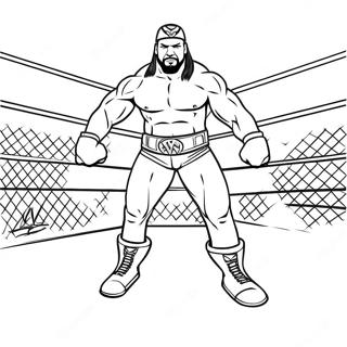 Розмальовка Входу Суперзірки Wwe Розмальовки