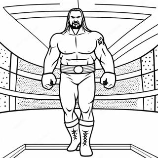 Розмальовка Входу Суперзірки Wwe Розмальовки