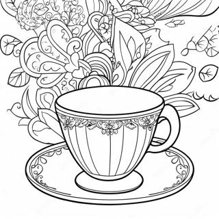 Rozmalovka Vintazhnoyi Chashki Chaiu 111452 47815