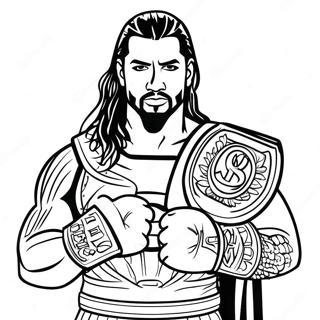 Rozmalovka Romana Reinsa Z Chempionskim Poiasom 112472-48605