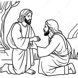 Rozmalovka Isusa Shcho Likuie Slipogo 114220-50084