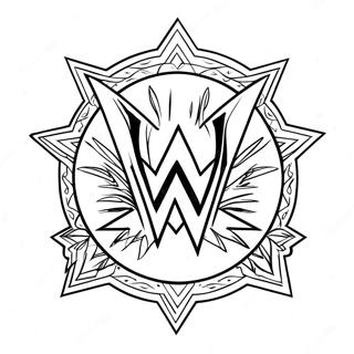Розмальовка Логотип Wwe Розмальовки