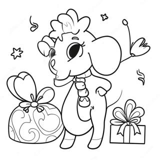 Sviatkova Storinka Dlia Rozmalovki Z Privitanniami 116695-52167