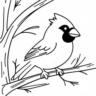 Rozmalovka Realistichnogo Ptakha Kardinala 118373 53461