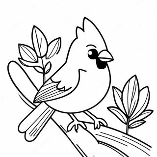 Rozmalovka Realistichnogo Ptakha Kardinala 118373 53463