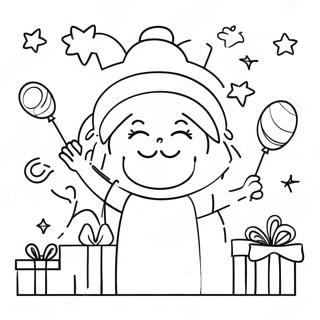 Rozmalovka Radisnogo Sviatkuvannia Novogo Roku 123998-58183