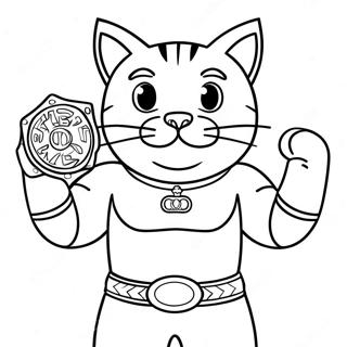 Miausklz Z Chempionskim Poiasom Rozmalovka 129175-62423