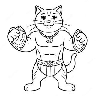 Miausklz Z Chempionskim Poiasom Rozmalovka 129175-62424