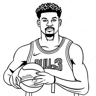 Rozmalovka Dzhimmi Batlera Z Basketbolnim Miachem 131360-64118