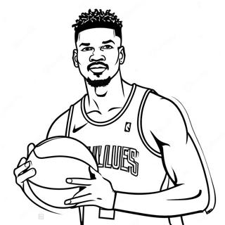 Rozmalovka Dzhimmi Batlera Z Basketbolnim Miachem 131360-64119