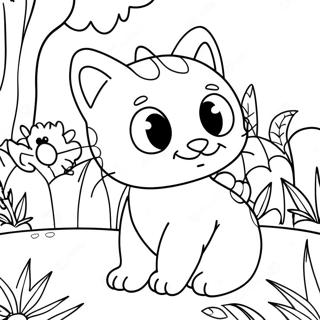 Rozmalovka Grailivogo Kota Drakona V Sadu 131720-64399