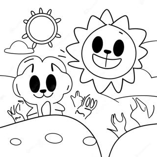 Igrova Stsena Sontsia I Misiatsia Fnaf Rozmalovka 131954-64581