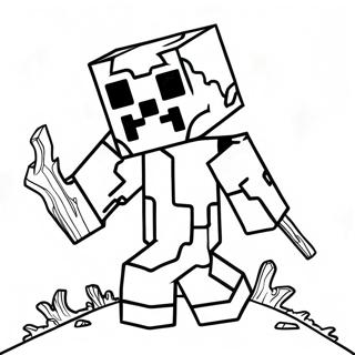 Rozmalovka Zombi Z Minecraft 133260-65581