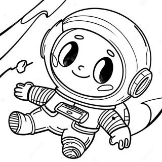 Astronavt Shcho Plavaie V Kosmosi Rozmalovka 135265-67149