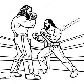 Розмальовка Битви На Рингу Wwe Розмальовки