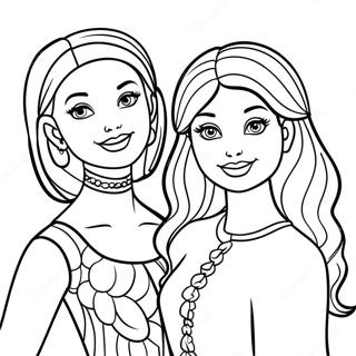 Rozmalovka Lialki Barbi Z Druziami 137750-69248