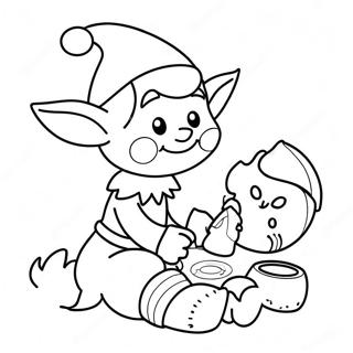 Ne Slukhnianii Elf Shcho Graie Z Igrashkami Rozmalovka 25163-5488