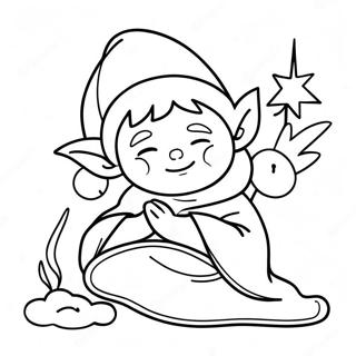 Sonnii Elf U Zatishnomu Pledi Rozmalovka 25164-5489