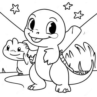 Charmander Shcho Graie Z Druziami Rozmalovka 27090-5911