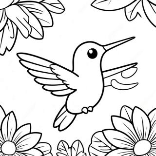 Iaskravii Kolibri Z Tropichnim Fonom Rozmalovka 36516 7986