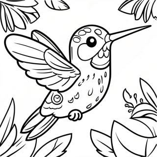 Iaskravii Kolibri Z Tropichnim Fonom Rozmalovka 36516 7988