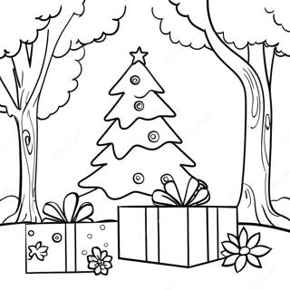 Rozmalovka Gigantskogo Rizdvianogo Podarunka Pid Ialinkoiu 39017 8521