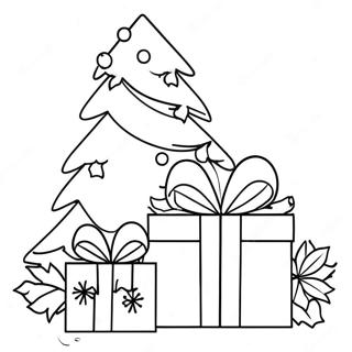 Rozmalovka Gigantskogo Rizdvianogo Podarunka Pid Ialinkoiu 39017 8523