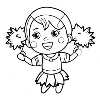 Rozmalovka Z Cherliderom Z Pomponami 40003-8740