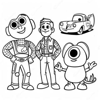Iaskravi Personazhi Pixar Rozmalovka 41912-9158