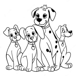 101 Dalmatinets Druzi Shcheniata Rozmalovka 45060 9858