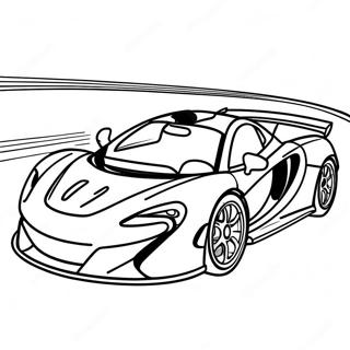 Rozmalovka Gonochnogo Avtomobilia Mclaren Na Trasi 46616-10200