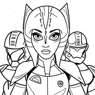 Asoka Tano Z Klonovanimi Soldatami Rozmalovka 51539 11279